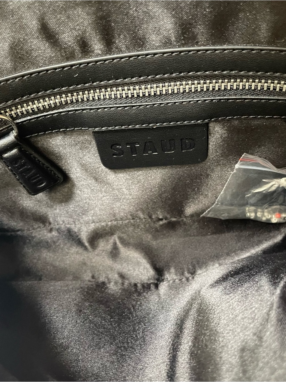 STAUD BEADED TOMMY BAG STAUDINES BLACK AND WHITE - Picture 10 of 10
